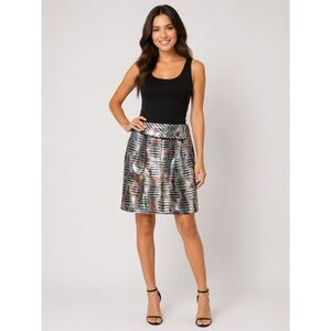 Vintage The Wrights Multicolored Abstract Print Skirt. Size 4 VGUC!